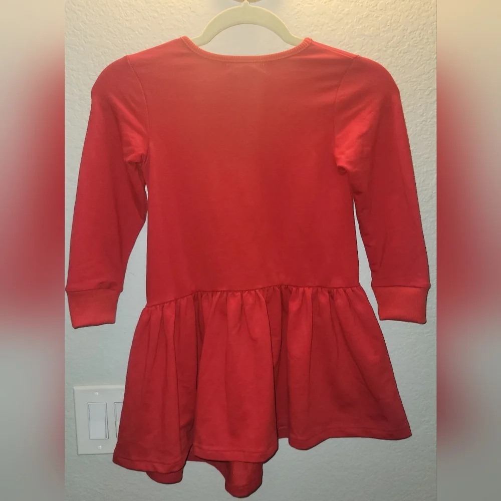 New With Tag Peas And‎ Queues Red Asymetrical Hem Dress Sz 6 Girls